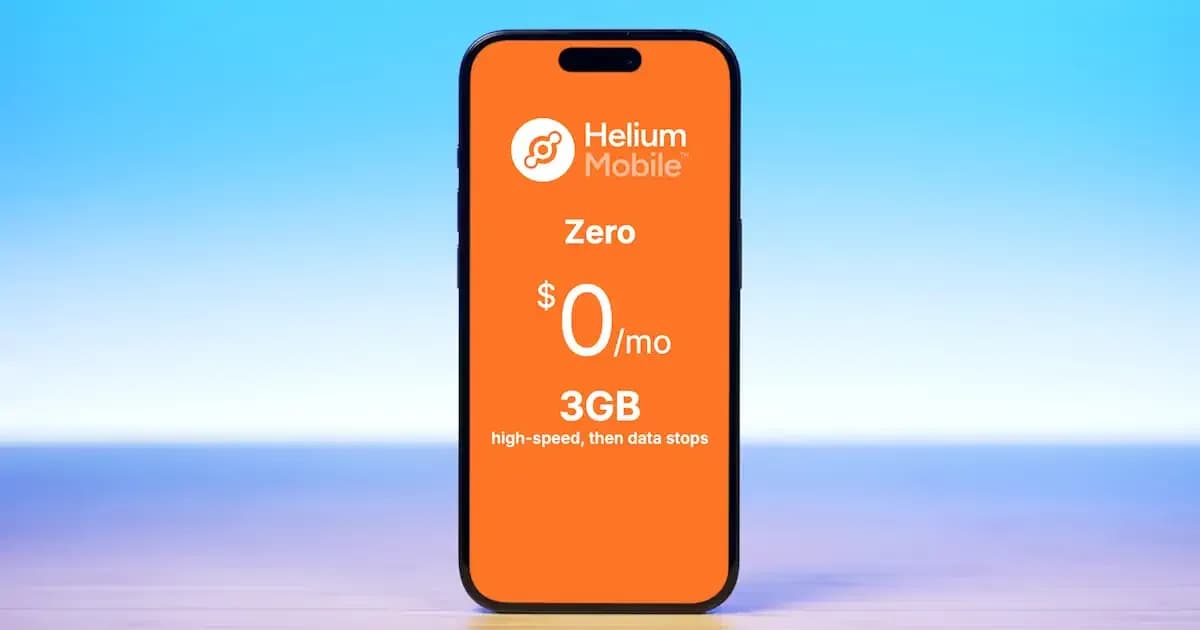 Helium Mobile Zero plan